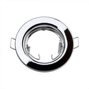 GU10 recessed frame/fixture, 2 pcs, round, Ø80X30mm, recessed Dimm. Ø65mm, chrome-plated, V-TAC