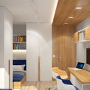 GU10 recessed frame/fixture, square, adjustable light direction, 80X80x25mm, recessed. Ø74mm, white, V-TAC