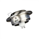 GU10 recessed frame/fixture, round, adjustable light direction, Ø100X45mm, recessed Ø90mm, satin nickel, V-TAC