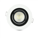 GU10 built-in frame/fixture, round shape, white, V-TAC