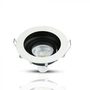GU10 built-in frame/fixture, round shape, white, V-TAC