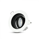 GU10 built-in frame/fixture, round shape, white, V-TAC