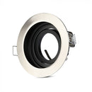 GU10 iebūvējams karkass/armatūra, apaļas formas, satīna niķelis, V-TAC