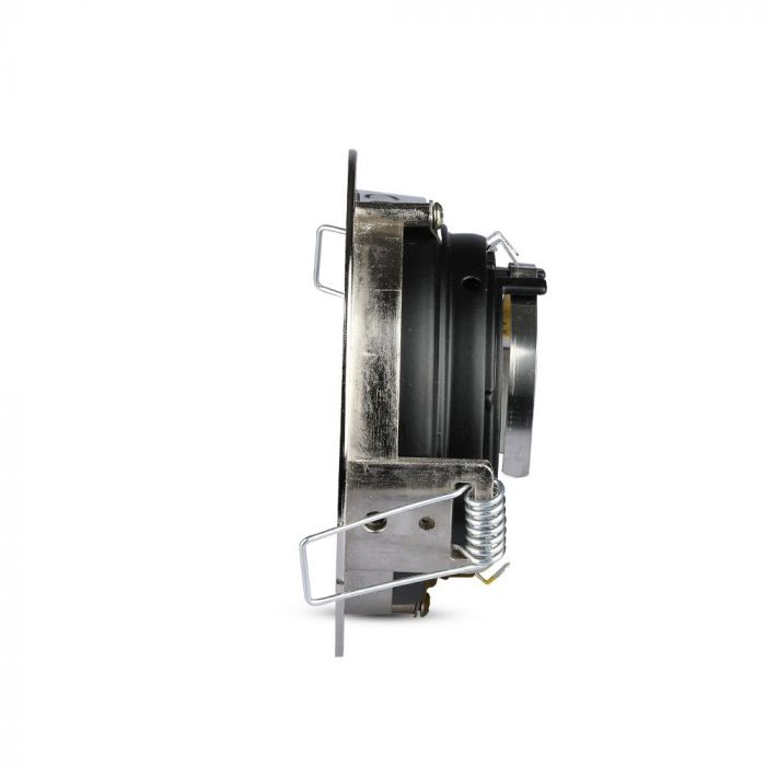 GU10 recessed frame/fixture, round, adjustable light direction, Ø100X45mm, recessed Ø90mm, satin nickel, V-TAC