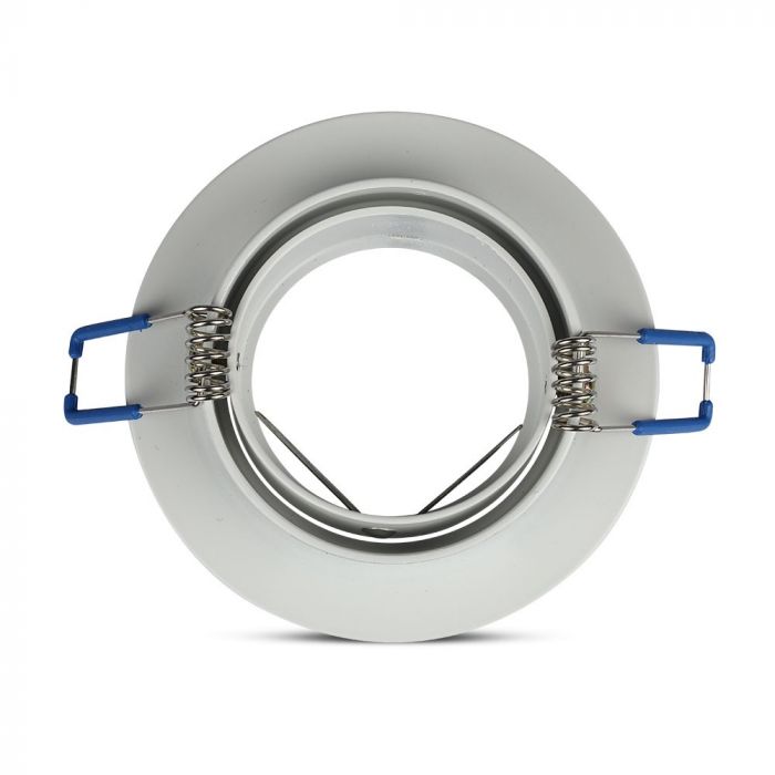 GU11 recessed frame/fixture, round, adjustable light direction, Ø91X25mm, recessed. Ø75mm, white, V-TAC