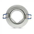 GU11 recessed frame/fixture, round, adjustable light direction, Ø91X25mm, recessed. Ø75mm, white, V-TAC