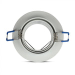 GU11 recessed frame/fixture, round, adjustable light direction, Ø91X25mm, recessed. Ø75mm, white, V-TAC