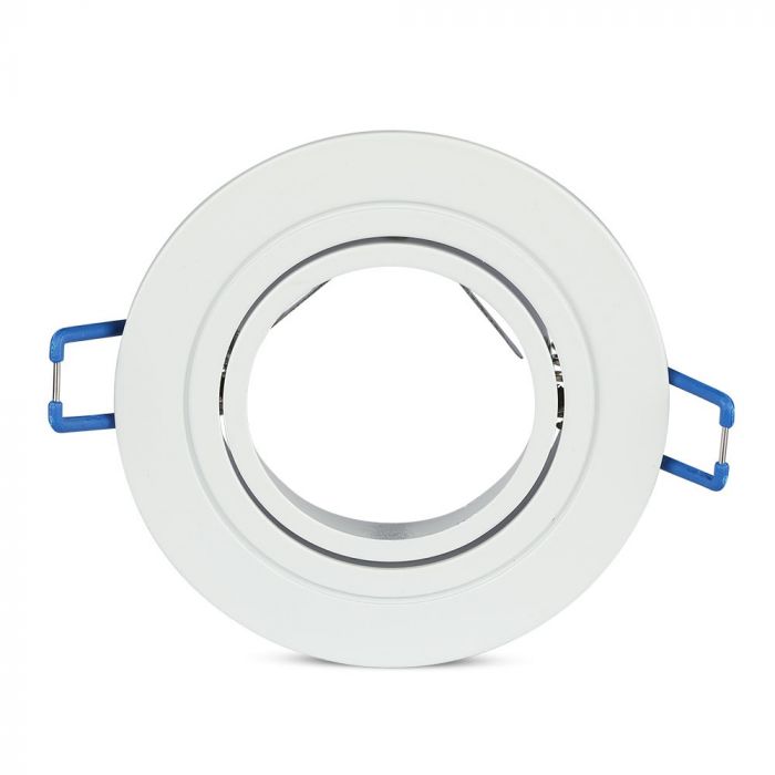 GU10 recessed frame/fixture, narrow angle, round shape, white, V-TAC