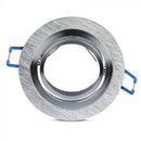 GU10 recessed frame/fixture, round, adjustable light direction, Ø91X25mm, recessed. Ø75mm, brushed aluminium, V-TAC