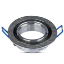 GU10 recessed frame/fixture, round, adjustable light direction, Ø91X25mm, recessed. Ø75mm, brushed aluminium, V-TAC