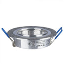GU10 recessed frame/fixture, round, adjustable light direction, Ø91X25mm, recessed. Ø75mm, brushed aluminium, V-TAC