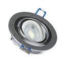 GU10 recessed frame/fixture, round, adjustable light direction, Ø91X25mm, recessed. Ø75mm, brushed aluminium, V-TAC
