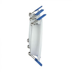 GU10 recessed frame/fixture for 3 bulbs, round shape, adjustable light direction, 255X91mm, recessed 235x75mm, white, V-TAC
