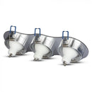 GU10 iebūvējams karkass/armatūra 3 spuldzēm, apaļas formas, regulējams apgaismojuma virziens, 255X91mm, iebūv. izm.235x75mm,  matēts alumīnijs, V-TAC