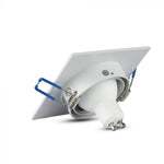 GU10 recessed frame/fixture, square, adjustable light direction, 91X91x25mm, recessed. Ø75mm, white, V-TAC