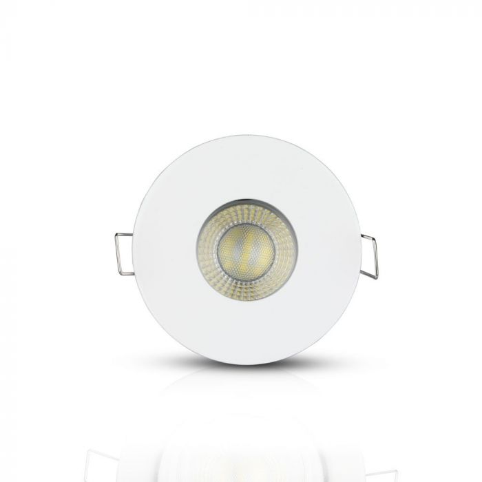 GU10 recessed frame/fixture, round, adjustable light direction, Ø88X38mm, recessed. Ø75mm, white, V-TAC