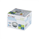 GU10 süvistatav raam/valgusti, ümmargune, IP54, Ø84x38mm, süvistatav. Dimm. Ø75mm, satiin nikkel, V-TAC