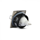 GU10 recessed frame/fixture, square, IP54, 84x84x38mm, flush mounted Dimm. Ø75mm, satin nickel, V-TAC