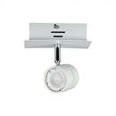 GU10 iebūvējams spuldžu karkass 1 spuldzei, balts, V-TAC