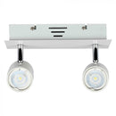 GU10 iebūvējams spuldžu karkass 2 spuldzēm, balts, IP20, V-TAC