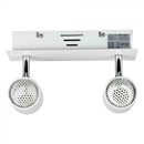 GU10 iebūvējams spuldžu karkass 2 spuldzēm, balts, IP20, V-TAC