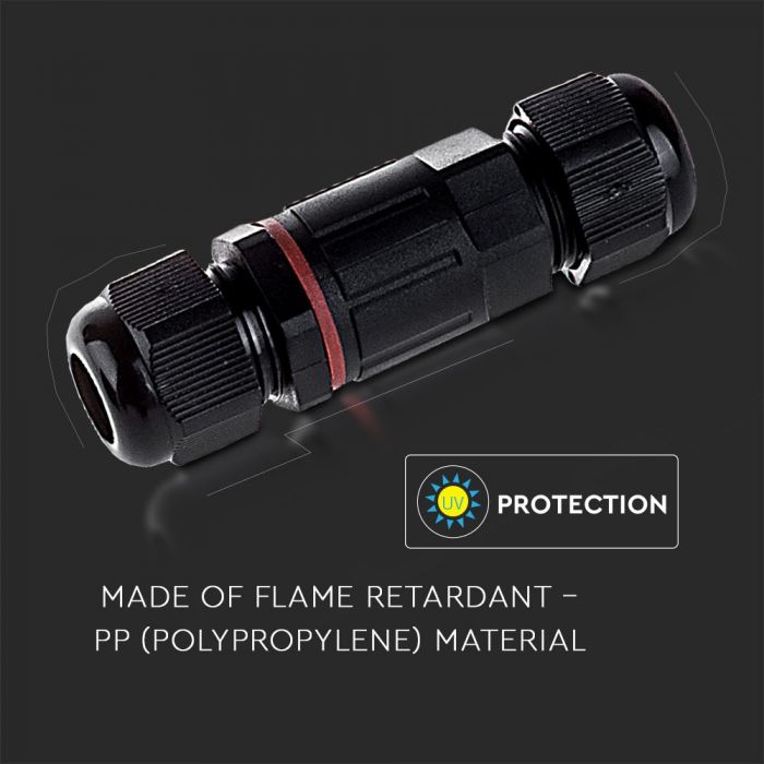 Hermetisk 220V IP65 ledningsanslutning (för strålkastare etc.), V-TAC