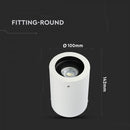 GU10 Virsapmetuma karkass stiprināšanai pie griestiem, balts, 142 x 100 mm, V-TAC