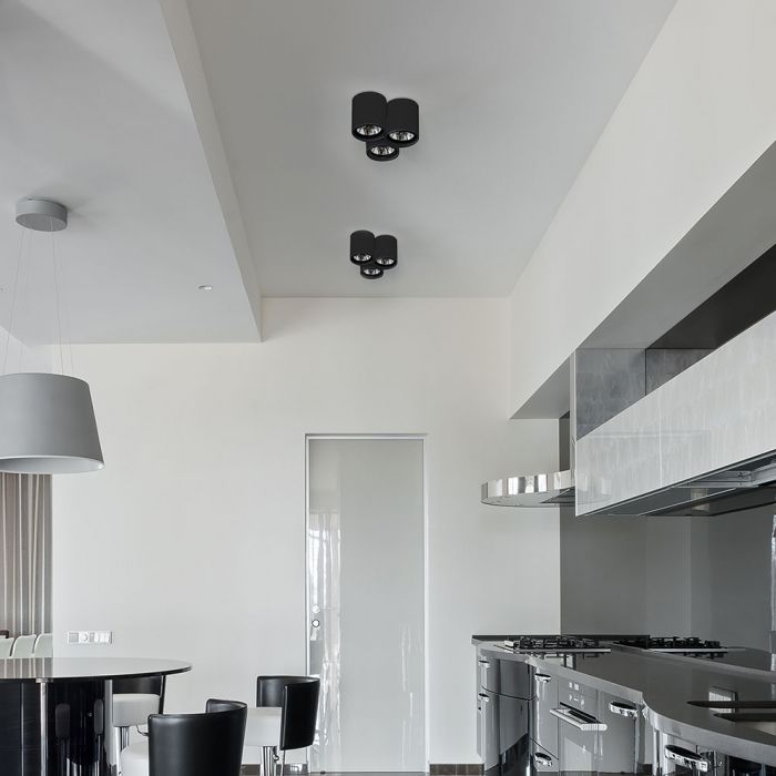 GU10 Светильник потолочный встраиваемый, черный, 142 x 100 мм, V-TAC