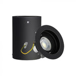 GU10 Takmonterad armatur, svart, 142 x 100 mm, V-TAC