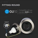 GU10 Laepealne valgusti, satiinne nikkel, V-TAC