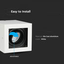 GU10 Laepealne valgusti, valge, 142 x 100 x 100 mm, V-TAC