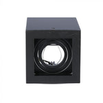 GU10 Ceiling-mounted luminaire, black, 142 x 100 x 100 mm, V-TAC