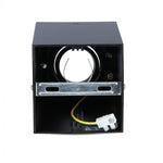 GU10 Ceiling-mounted luminaire, black, 142 x 100 x 100 mm, V-TAC
