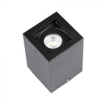 GU10 Ceiling-mounted luminaire, black, 142 x 100 x 100 mm, V-TAC