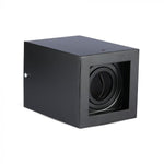 GU10 Ceiling-mounted luminaire, black, 142 x 100 x 100 mm, V-TAC