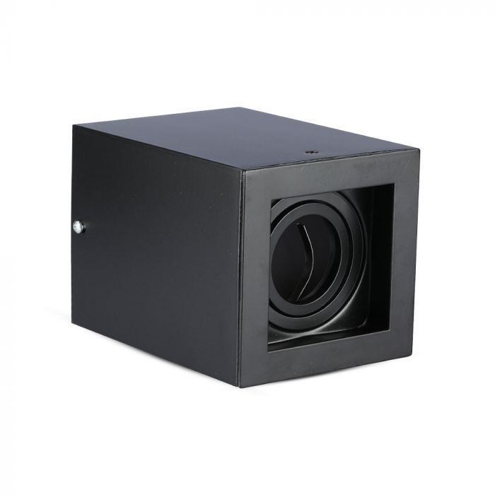 GU10 Ceiling-mounted luminaire, black, 142 x 100 x 100 mm, V-TAC