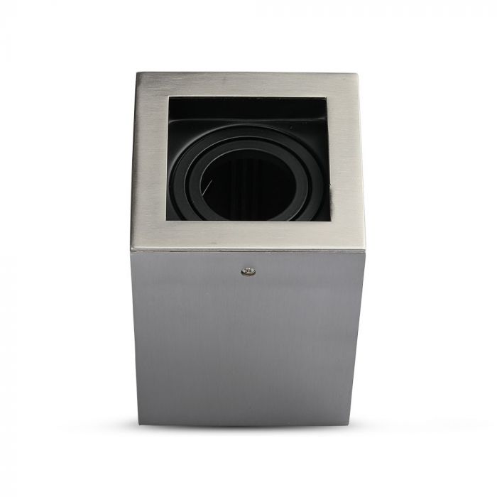 GU10 Virsapmetuma karkass stiprināšanai pie sienas, griestiem, satīna niķelis, V-TAC