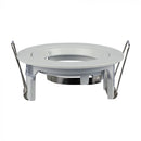 GU10 iebūvējams karkass/armatūra, apaļas formas, Ø81 x 34 mm, iebūv. izm Ø73mm, balts, V-TAC