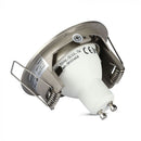 GU10 süvistatav raam/valgusti, ümmargune, Ø81 x 34 mm, süvistatav. Ø73mm, satiinne nikkel, V-TAC