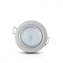 GU10 süvistatud raam/valgusti, ümmargune, Ø81 x 34 mm, süvistatud. Ø73mm, hall metallist, V-TAC