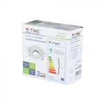 GU10 recessed frame/fixture, round, adjustable light direction, Ø95X32mm, recessed. Ø85mm, white, V-TAC