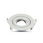 GU10 recessed frame/fixture, round, adjustable light direction, Ø95X32mm, recessed. Ø85mm, white, V-TAC