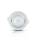 GU10 recessed frame/fixture, round, adjustable light direction, Ø95X32mm, recessed. Ø85mm, grey metallic, V-TAC