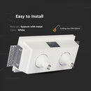 GU10 встраиваемая гипсовая рамка/светильник на 2 лампочки, квадратный, белый, 215x215x60 мм, встраив. размер 218x123 мм, V-TAC