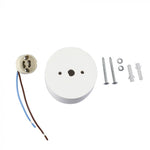 GU10 Gipsram, rund, vit, Ø70x75mm, V-TAC