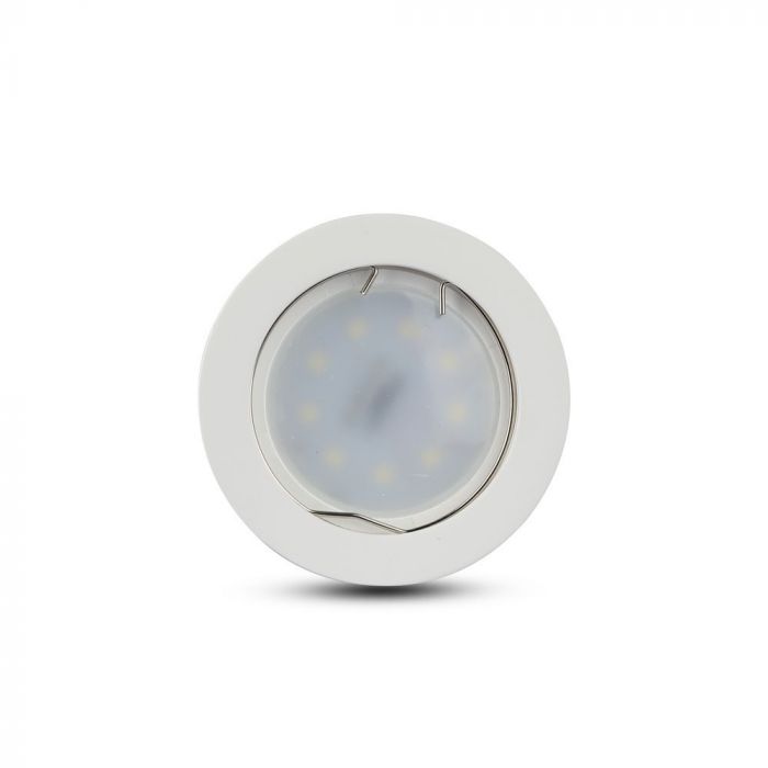 GU10 Gipsram, rund, vit, Ø70x75mm, V-TAC