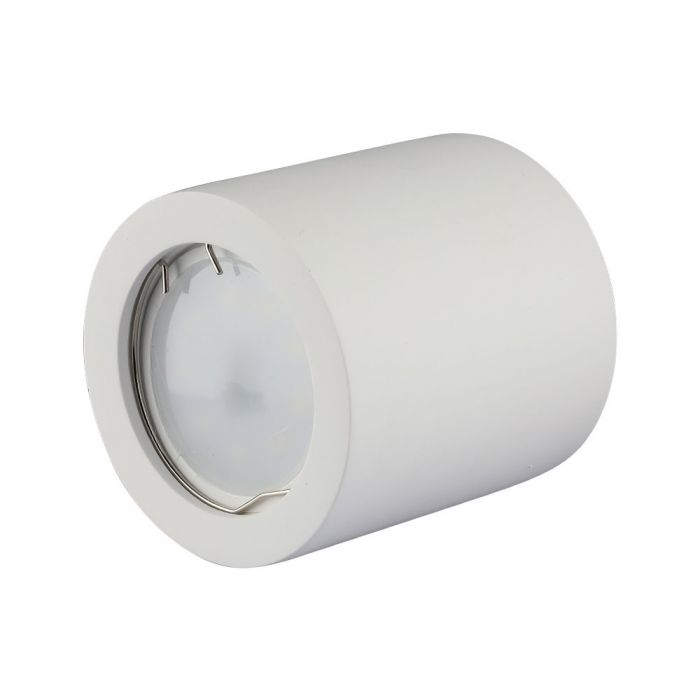 GU10 Gipsram, rund, vit, Ø70x75mm, V-TAC