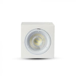 GU10 Gipsram, kvadratisk, vit, 75x75x75mm, V-TAC