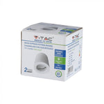GU10 Plaster frame, round, white, Ø75x75mm, V-TAC