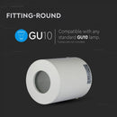 GU10 Ceiling-mounted luminaire, white, cylindrical, IP54, Ø82 x 101 mm V-TAC